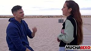 what if someone catches us spanish chick fucked on a public beach at muchasexo