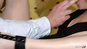 hard anal sex for blonde slut wife at cheating fuck with guy next door when husband is away 😈