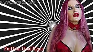 Goddess in Glasses Gives Jerk Off Instructions with Rabbit Toy