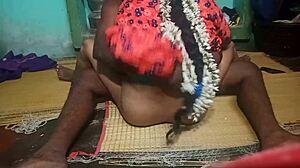 Indian aunty and step boyfriend in bedroom