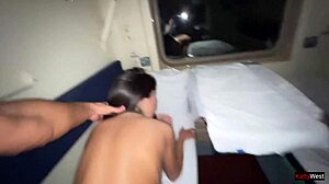 Did this girl wake up to penetration on the train?