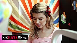 stuck with my horny stepsister in uniform riding cowgirl