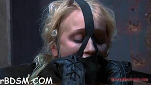 The Clamped Up Hotty Gets Her Fuck Holes Filled