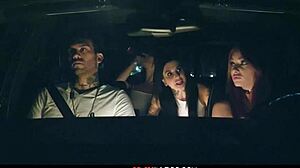 hot foursome fantasy in the graveyard with milfs and redheads