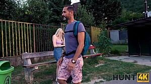 Hunt4k tourist trades money for letting homeowner fuck his girlfriend