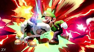 Green plumber challenges innocent twins in game