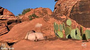 Outdoor anal masturbation with assfucking vibes.