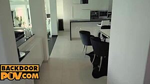 Pov petite 18+ ass fucked after bribery with elena lux, blonde riding hard in cowgirl position