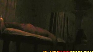 ebony massage therapy interracial fuck caught on cam