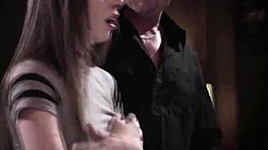 confused teen 18+ gives in to stepdad and stepmom's sexual needs