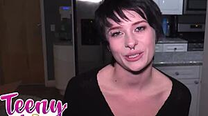 Neighbor's daughter locked out leads to hot fuck