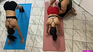 Stepfather trains two beautiful adopted stepdaughters then fucks them