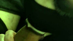 Maskedgoth666x swallows cum in taboo homemade blowjob