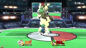 Green plumber challenges innocent twins in game