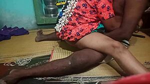 Indian aunty and step boyfriend in bedroom