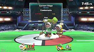 Green plumber challenges innocent twins in game