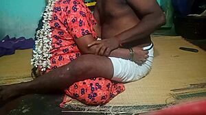 Indian aunty and step boyfriend in bedroom