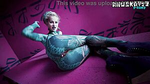 SOLO ANAL FISTING WITH TOYS AND PLUGS FOR TATTOO GIRL - ASSHOLE STRETCHING!