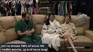 The Remote Interrogation Center Features Jasmine Rose In Latex Gloves And Handcuffs