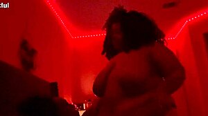 sexy bbw rides on top of lesbian stud