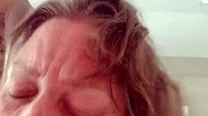 little girl watches herself getting hit by daddy's big black stick