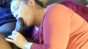 giving him that sloppy gawk gawk 3000 with big black cock 😏