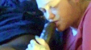 giving him that sloppy gawk gawk 3000 with big black cock 😏