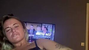 Horny Goth Teen Solo Masturbation with Big Tits and Ass Play