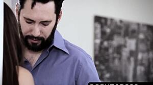 Naughty old man surprises daughter with birthday facial