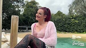 Sally Rouquine Coquine Savors Two Cocks In Mmf