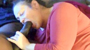 giving him that sloppy gawk gawk 3000 with big black cock 😏