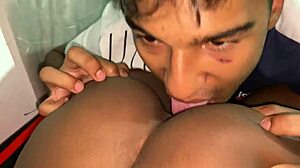 Sexy masseuse with miraculous hands delivers delicious cock pleasure in interracial homemade session