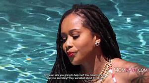 Why does my bitter ebony step mom use me to get back at cheating step dad?