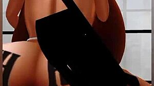 Hot french milf with huge tits milks my cock hard