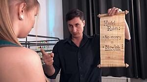 Katy Rose has passionate affair with big dick stud