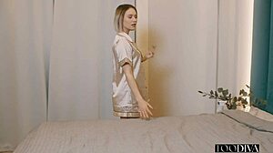 Cleaner gets boldly surprised by guest's intense sex with Barbie Brill.