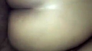 Big ass bounces on young lad's lap outdoors