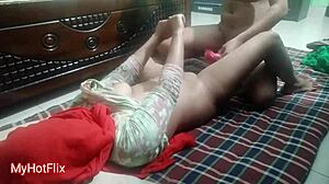 amateur indian husband and wife celebrate valentines day with hardcore sex, monster cock fucking and muff diving
