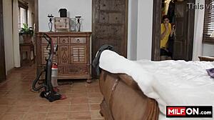 sexy big tit blonde stepmom sucks big dick and reveals huge tits