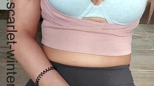 Naughty big ass teacher dismisses class to masturbate with dildo