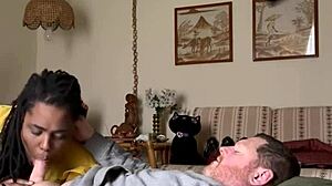 Homemade Ebony Amateur Craves Dick Sucking