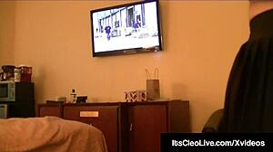 Cam Cutie Cleo Gets Facial