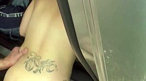 i rides my customer reverse cowgirl with big booty, then swallow his cum in mouth