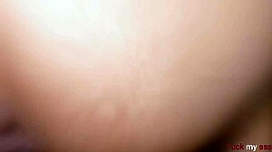 My little 18+ ass uselessly resists the husband's friend's big cock