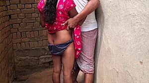 Beautiful bhabhi in saree gets roughly fucked by devar ji 😈