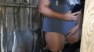 I caught stepmother masturbating to stepdaughter's photo