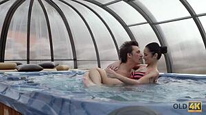 Old4K Handsome Angie Moon Makes Awesome Fuck with Flawless Young 18+ Model in Czech European Fantasy!