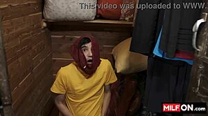 sexy big tit blonde stepmom sucks big dick and reveals huge tits