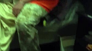 my stepmom pretending not to stare at the big cock