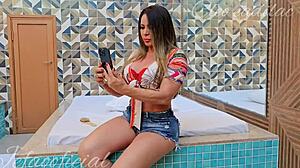 cleo cadillac fucks muscular black guy with big cock